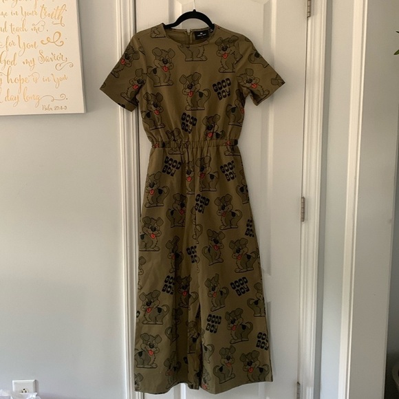 Lazy Oaf Good Boy Jumpsuit green size 6 NWOT - Picture 2 of 15